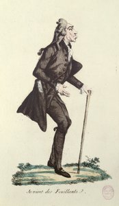 Je Viens des Feuillants, caricature of the French Revolution, c.1791-92